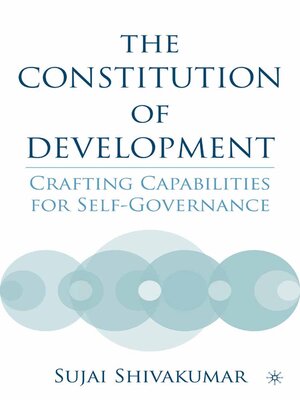 cover image of The Constitution of Development
